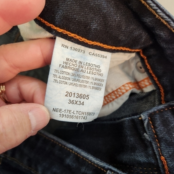 Lee Straight Fit Jeans Mens, sz 36 - Picture 5 of 7